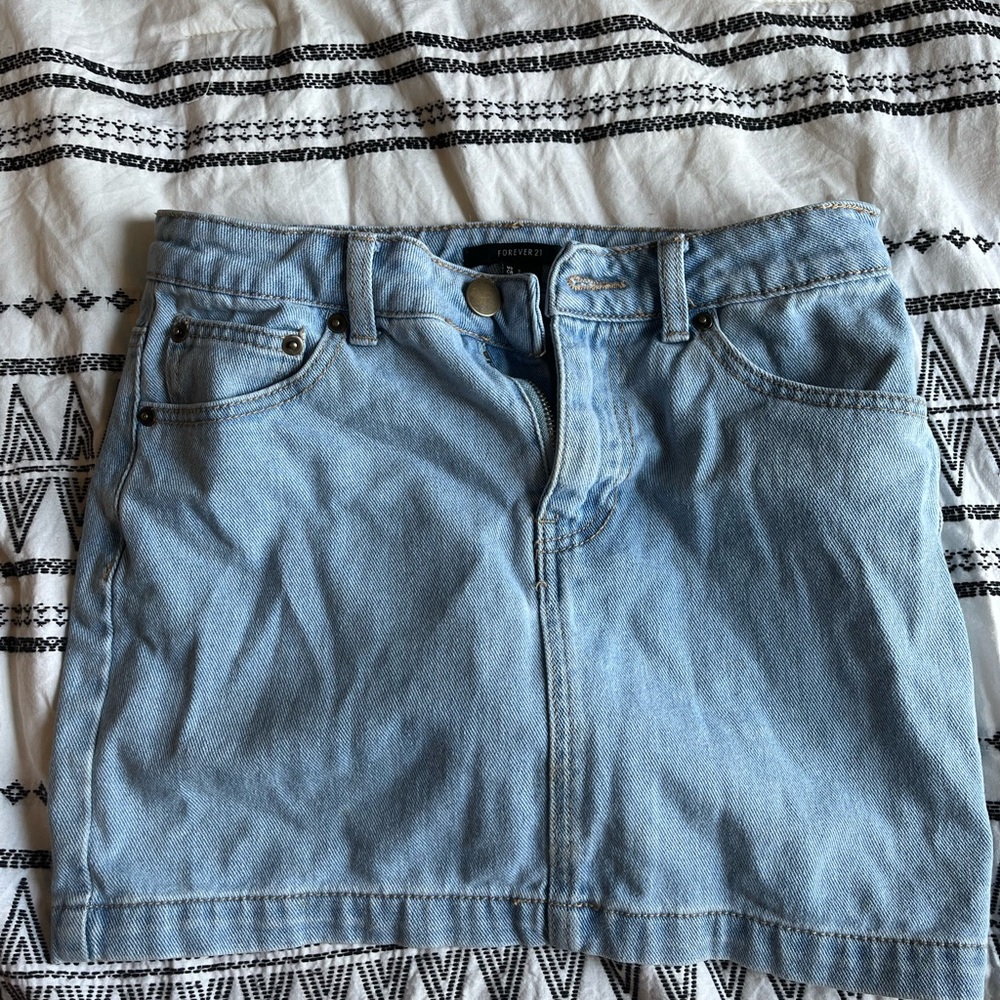 Forever 21 jean skirt
